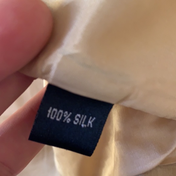 LINDA ALLARD ELLEN TRACY s 6 goldtone silk blazer in excellent condition - Picture 8 of 9